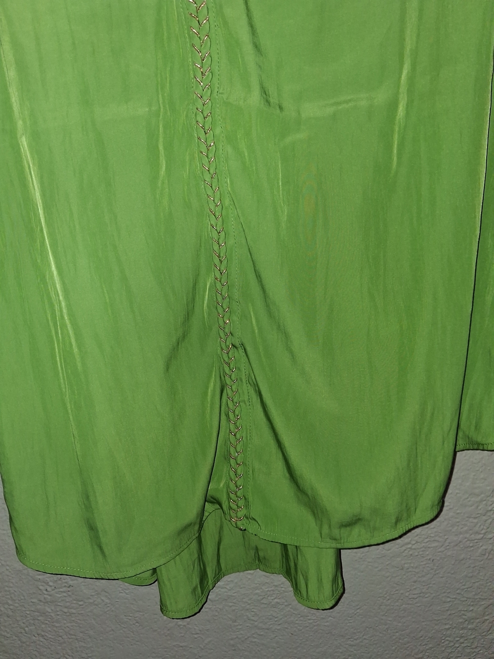 Chico's NWT Batwing 3/4 Sleeve Blouse Salted Lime 3/ 16 - Picture 4 of 7